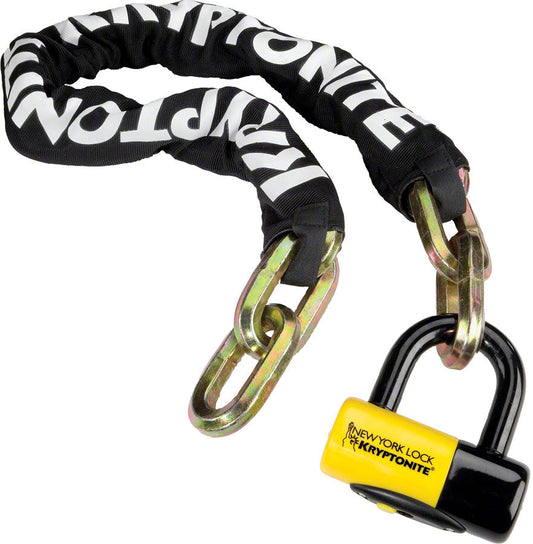 Security - Kryptonite New York Fahgettaboudit Chain 1415 and Disc Lock: 5' (150cm)