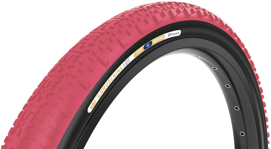 Gravel - Panaracer GravelKing X1 Tire - 700 x 40, Tubeless, Folding, Cranberry/Black