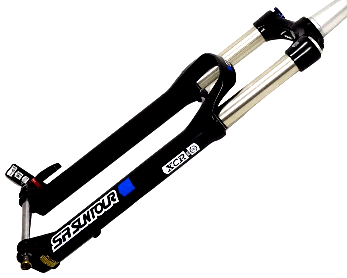 SR Suntour XCR 32 Suspension Fork: 27.5", Tapered Steerer, 120mm Travel, 100x15mm, Disc, Black