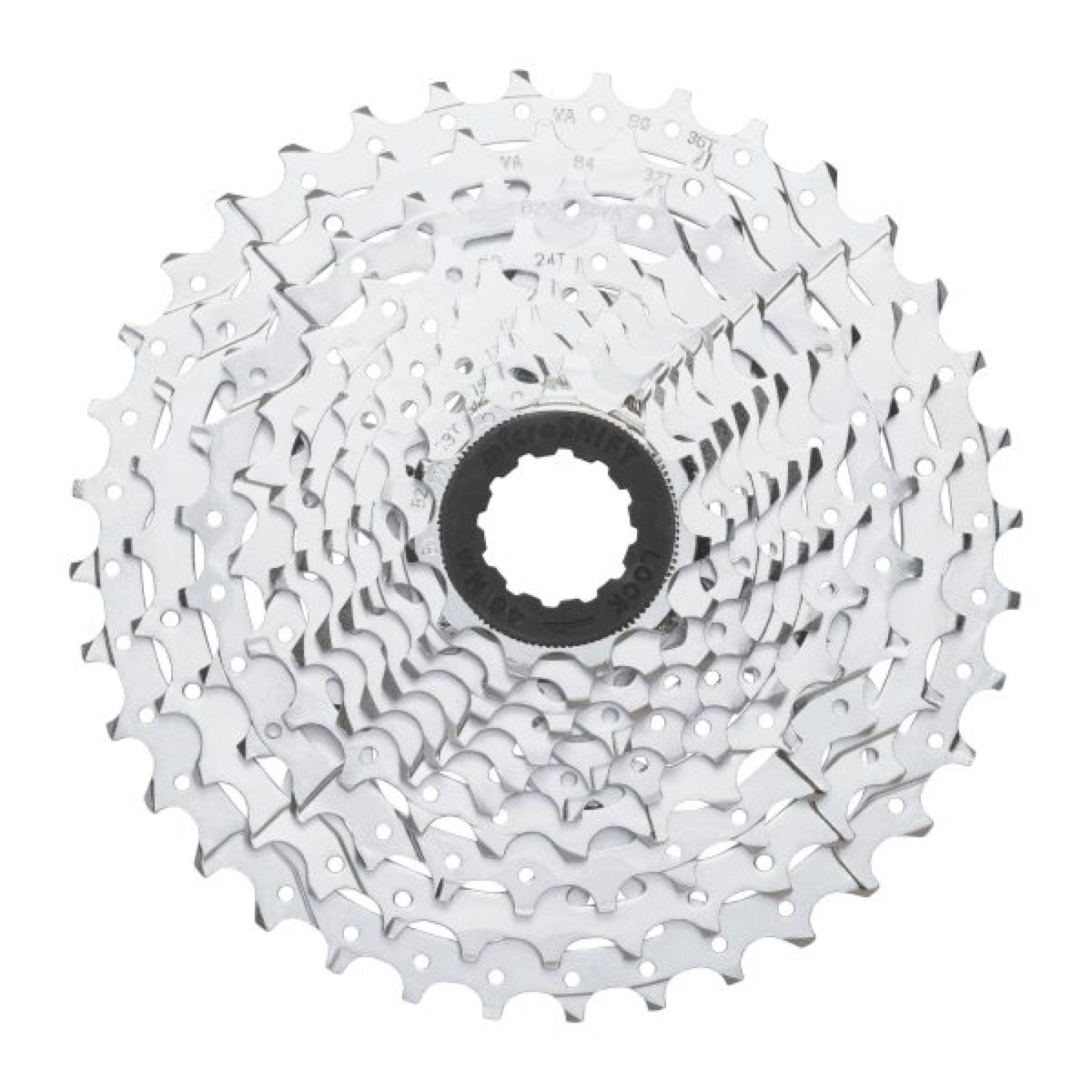 10 Speed Cassette microSHIFT H10, 11-36t, Silver, Chrome Plated - F5 Trail