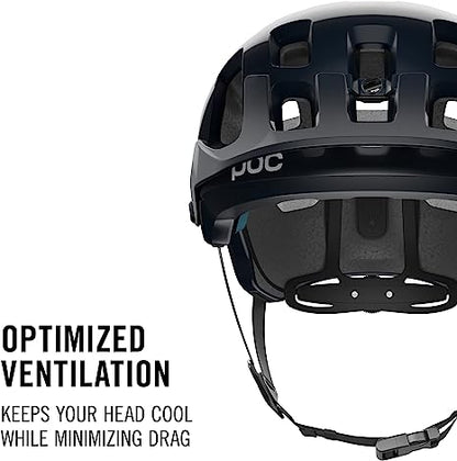 POC Tectal Race SPIN Helmet - Uranium Black/Hydrogen White, Medium/Large | Superhuman