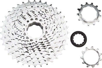 10 Speed Cassette microSHIFT H10, 11-36t, Silver, Chrome Plated - F5 Trail