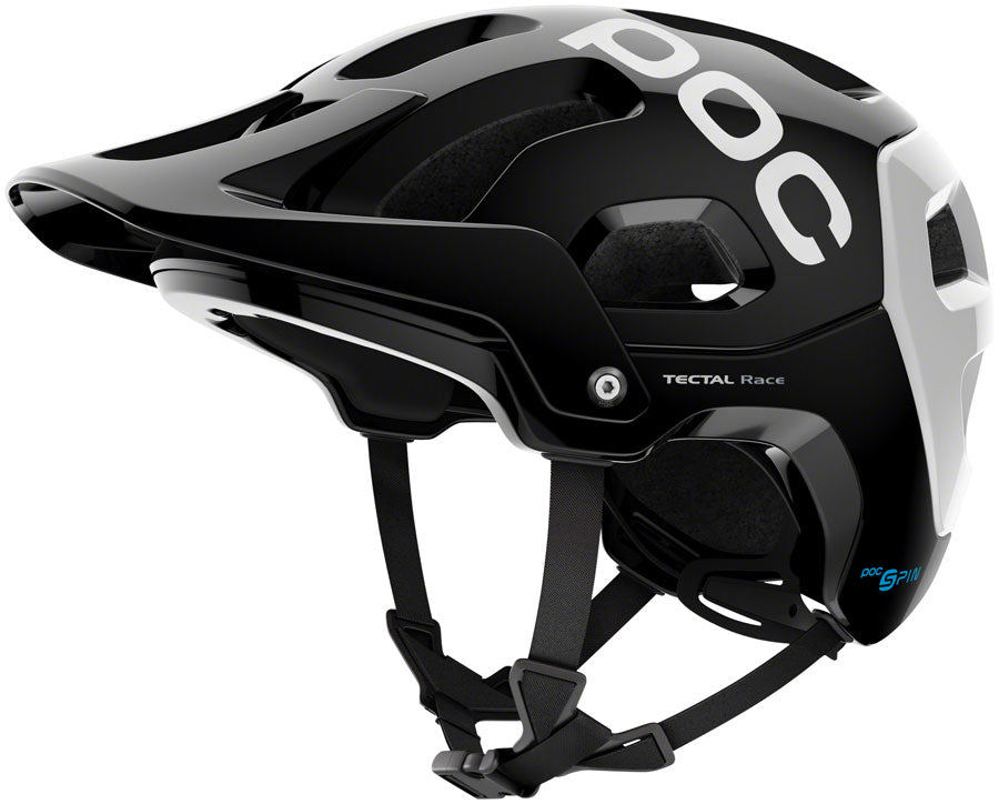 POC Tectal Race SPIN Helmet - Uranium Black/Hydrogen White, Medium/Large | Superhuman