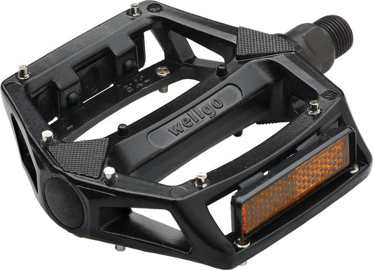 Pedals - Wellgo B102 BMX Platform, Aluminum, 9/16