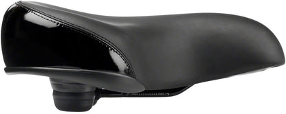 MSW Cruiser Saddle - Memory Foam, Soft Touch Cover, Steel, Black