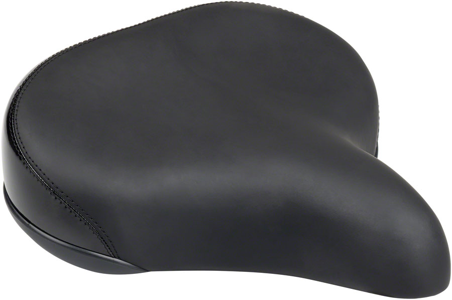 MSW Cruiser Saddle - Memory Foam, Soft Touch Cover, Steel, Black