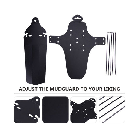 Adjustable Mudguards - Front and Rear Compatible  fits 26