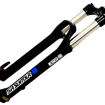 SR Suntour XCR 32 Suspension Fork: 27.5", Tapered Steerer, 120mm Travel, 100x15mm, Disc, Black