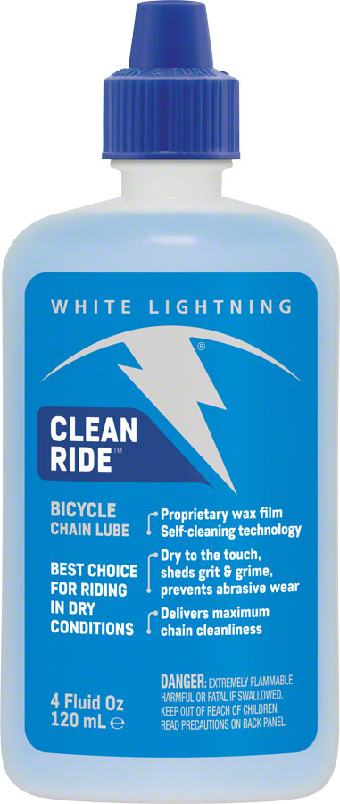 White Lightning Clean Ride Bike Chain Wax Lube - 4 fl oz, Drip | Superhuman | eBike